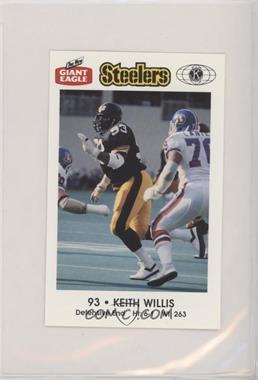 1987 Giant Eagle Pittsburgh Steelers Police - [Base] #93 - Keith Willis