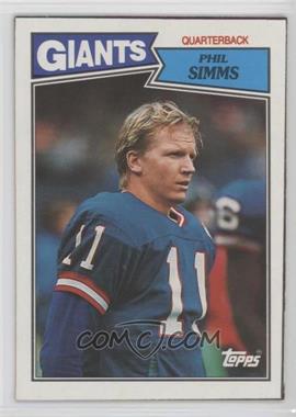 1987 Topps - [Base] - Blank Back #10 - Phil Simms