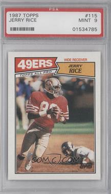 1987 Topps - [Base] #115 - Jerry Rice [PSA 9 MINT]