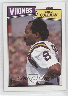 1987 Topps - [Base] #206 - Greg Coleman