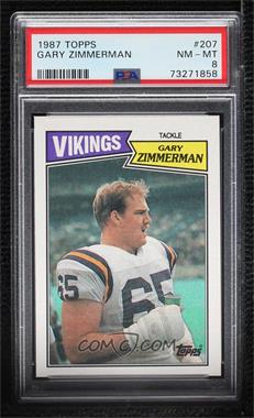 1987 Topps - [Base] #207 - Gary Zimmerman [PSA 8 NM‑MT]