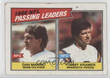 1987 Topps - [Base] #227 - Dan Marino, Tommy Kramer [Good to VG‑EX]