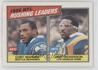 Curt Warner, Eric Dickerson [Good to VG‑EX]