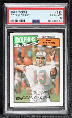 1987 Topps - [Base] #233 - Dan Marino [PSA 8 NM‑MT]