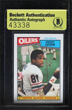 1987 Topps - [Base] #310 - Ernest Givins [BAS Authentic]