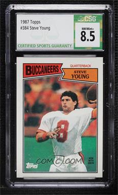 1987 Topps - [Base] #384 - Steve Young [CSG 8.5 NM/Mint+]