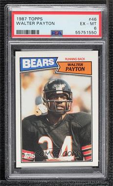 1987 Topps - [Base] #46 - Walter Payton [PSA 6 EX‑MT]