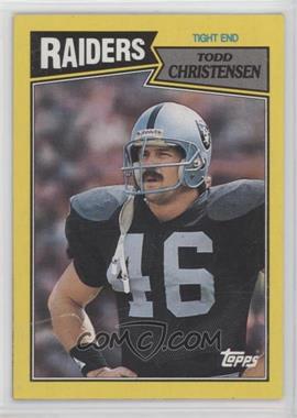 1987 Topps - Box Bottoms #B - Todd Christensen