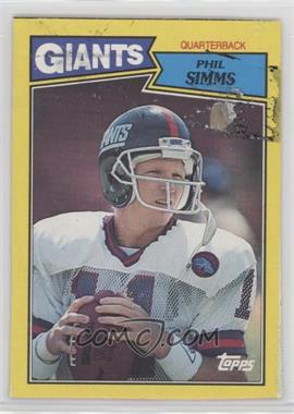 1987 Topps - Box Bottoms #L - Phil Simms [Good to VG‑EX]