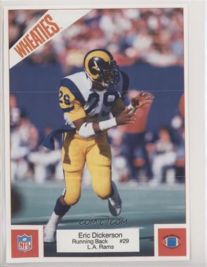 1987 Wheaties NFL Posters - Cereal [Base] #4 - Eric Dickerson