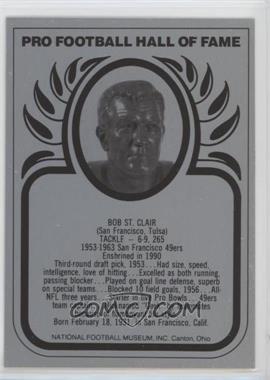 1988-Present Pro Football Hall of Fame Metallic - [Base] #_BOST - Bob St. Clair