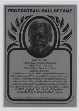 1988-Present Pro Football Hall of Fame Metallic - [Base] #_DAWI - Dave Wilcox