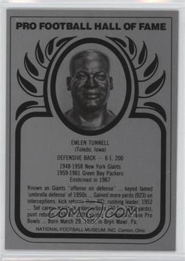 1988-Present Pro Football Hall of Fame Metallic - [Base] #_EMTU - Emlen Tunnell