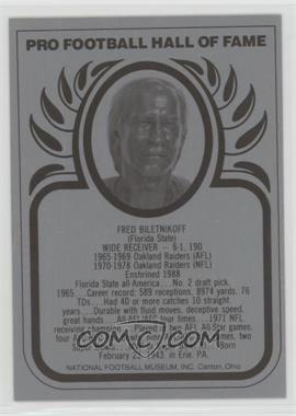 1988-Present Pro Football Hall of Fame Metallic - [Base] #_FRBI - Fred Biletnikoff