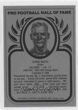 1988-Present Pro Football Hall of Fame Metallic - [Base] #_GEMC - George McAfee