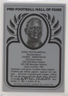 1988-Present Pro Football Hall of Fame Metallic - [Base] #_GEPM - George Marshall