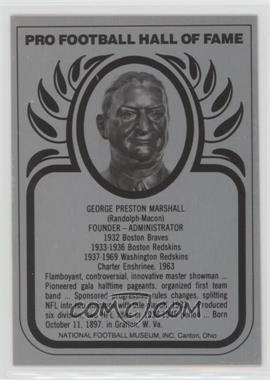 1988-Present Pro Football Hall of Fame Metallic - [Base] #_GEPM - George Marshall
