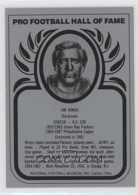 1988-Present Pro Football Hall of Fame Metallic - [Base] #_JIRI - Jim Ringo