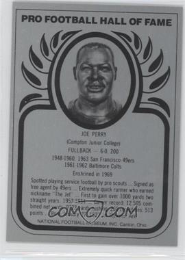 1988-Present Pro Football Hall of Fame Metallic - [Base] #_JOPE - Joe Perry