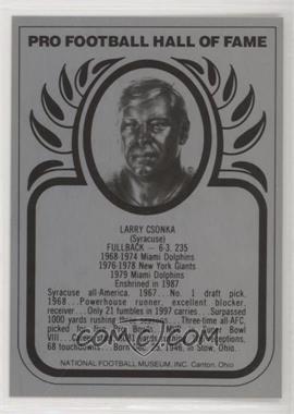 1988-Present Pro Football Hall of Fame Metallic - [Base] #_LACS - Larry Csonka