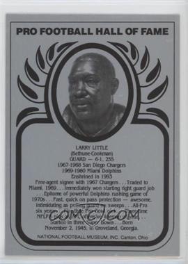 1988-Present Pro Football Hall of Fame Metallic - [Base] #_LALI - Larry Little