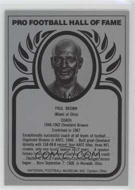 1988-Present Pro Football Hall of Fame Metallic - [Base] #_PABR - Paul Brown