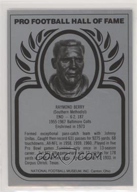 1988-Present Pro Football Hall of Fame Metallic - [Base] #_RABE - Raymond Berry