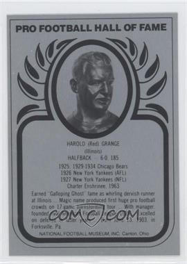 1988-Present Pro Football Hall of Fame Metallic - [Base] #_REGR - Red Grange