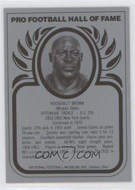 1988-Present Pro Football Hall of Fame Metallic - [Base] #_ROBR - Roosevelt Brown