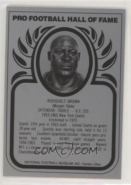 1988-Present Pro Football Hall of Fame Metallic - [Base] #_ROBR - Roosevelt Brown
