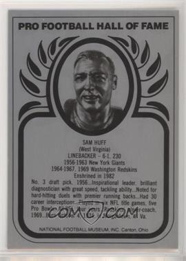 1988-Present Pro Football Hall of Fame Metallic - [Base] #_SAHU - Sam Huff