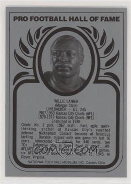 1988-Present Pro Football Hall of Fame Metallic - [Base] #_WILA - Willie Lanier