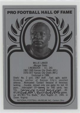 1988-Present Pro Football Hall of Fame Metallic - [Base] #_WILA - Willie Lanier