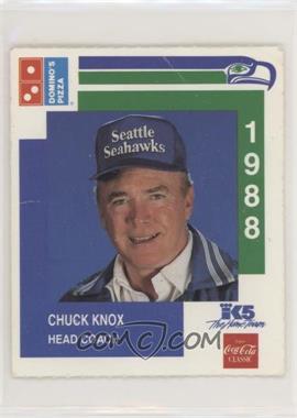 1988 Domino's Pizza Seattle Seahawks Collector's Series - [Base] #9 - Chuck Knox [Poor to Fair]