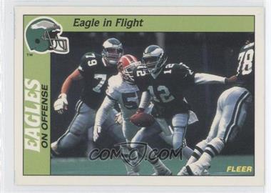 1988 Fleer Live Action Football - [Base] #37 - Eagle in Flight, Philadelphia Eagles Team