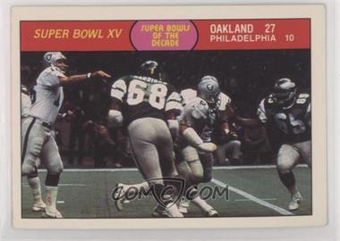 1988 Fleer Live Action Football - [Base] #66 - Super Bowl XV (Oakland Raiders, Philadelphia Eagles)