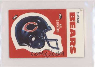 1988 Fleer Live Action Football Stickers - [Base] #_CHBE.1 - Chicago Bears (Helmet) [Good to VG‑EX]
