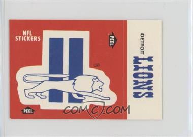1988 Fleer Live Action Football Stickers - [Base] #_DELI.2 - Detroit Lions (Logo)