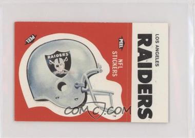 1988 Fleer Live Action Football Stickers - [Base] #_LORA.1 - Los Angeles Raiders (Helmet) [Poor to Fair]