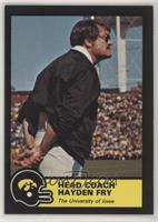 Hayden Fry (Back text ends with 