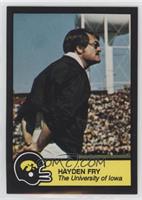 Hayden Fry (Back text ends with 