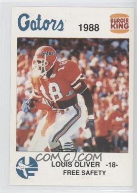 1988 McDag Burger King Florida Gators - [Base] #14 - Louis Oliver