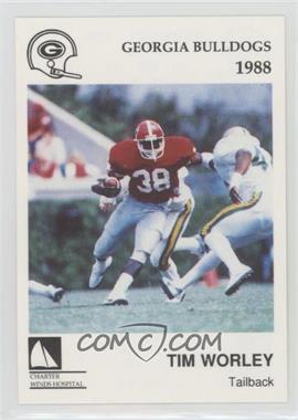 1988 McDag Georgia Bulldogs - [Base] #10 - Tim Worley
