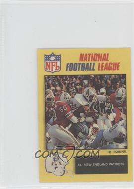 1988 Monty Gum National Football League - Album Stickers #44 - New England Patriots Team (Earl Campbell)