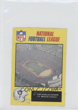 1988 Monty Gum National Football League - [Base] #31 - Los Angeles Raiders, L.A. Memorial Coliseum