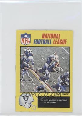 1988 Monty Gum National Football League - [Base] #33 - Los Angeles Raiders In the Pocket