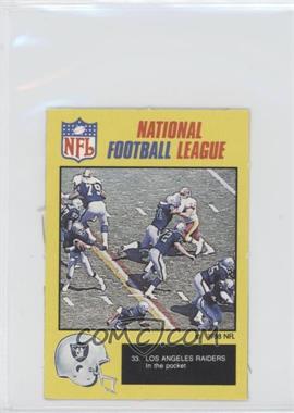 1988 Monty Gum National Football League - [Base] #33 - Los Angeles Raiders In the Pocket