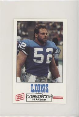 1988 Oscar Mayer Detroit Lions - [Base] #14 - Steve Mott