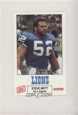 1988 Oscar Mayer Detroit Lions - [Base] #14 - Steve Mott