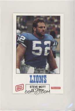 1988 Oscar Mayer Detroit Lions - [Base] #14 - Steve Mott